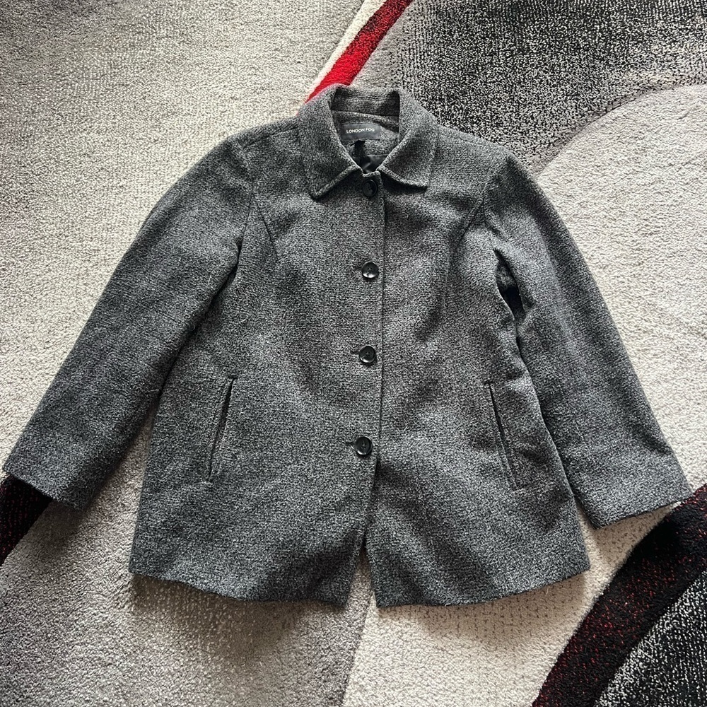 London Fog Woman’s Wool Blend Peacoat